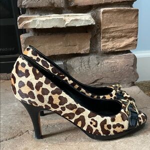 Cole Haan Leopard Print Heels Size 7B